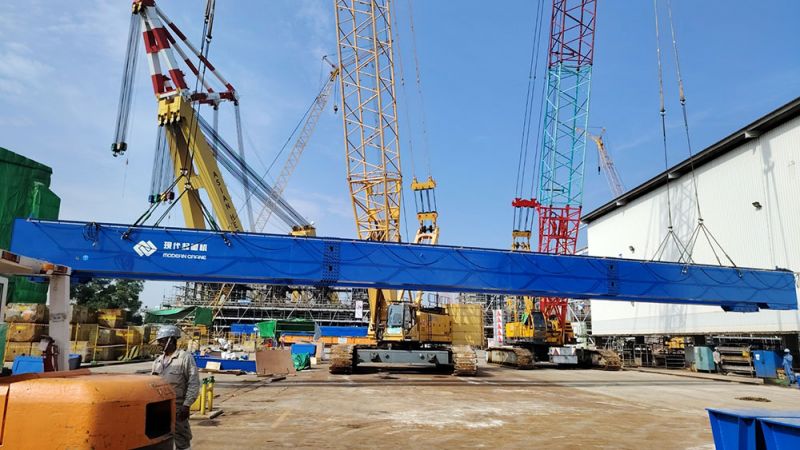Installation of 3 sets of 20T double beam gantry cranes in Singapore